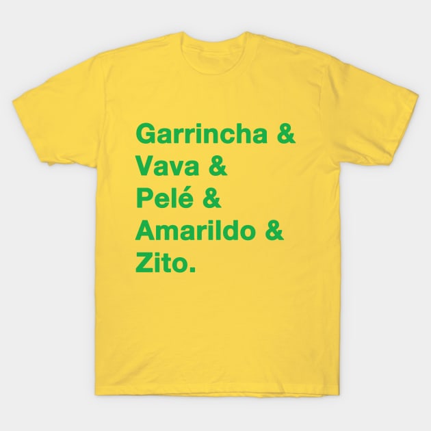 1962 Brazil World Cup Green T-Shirt by IdenticalExposure